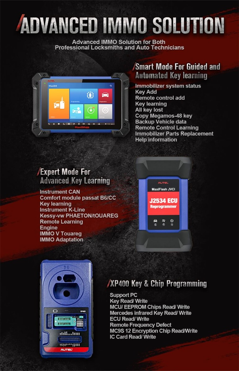 Autel MaxiIM IM608 Pro Top IMMO Key Programming Tool