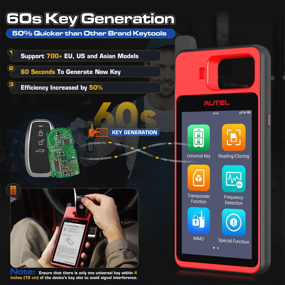 Autel MaxiIM KM100E IMMO Key Fob Outils d'immobilisation de programmation