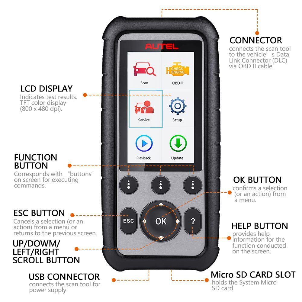 Autel MaxiDiag MD806 Pro OBD2 Scanner Auto Automotive Diagnostic Tool