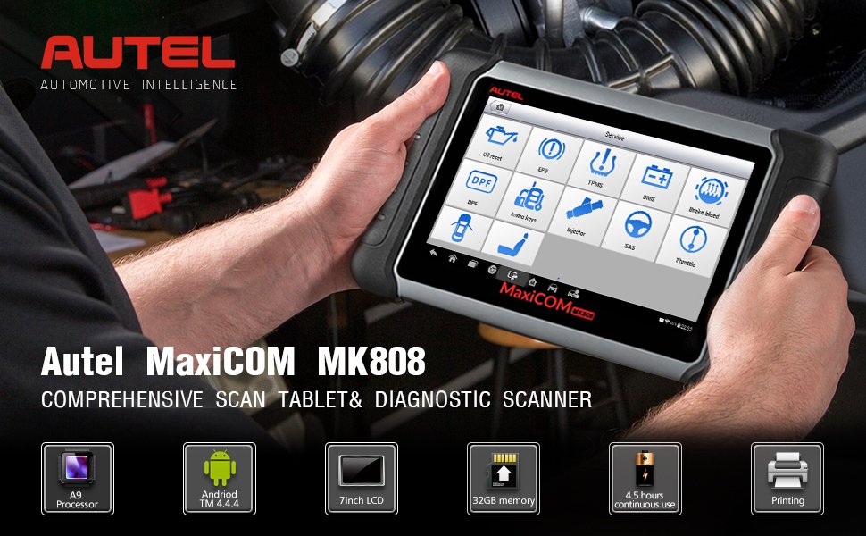 Outil de diagnostic Autel MaxiCOM MK808 OBD2