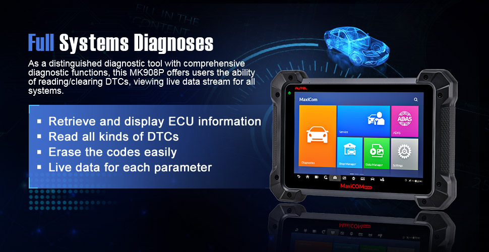 Autel MK908P Diagnosescanner 