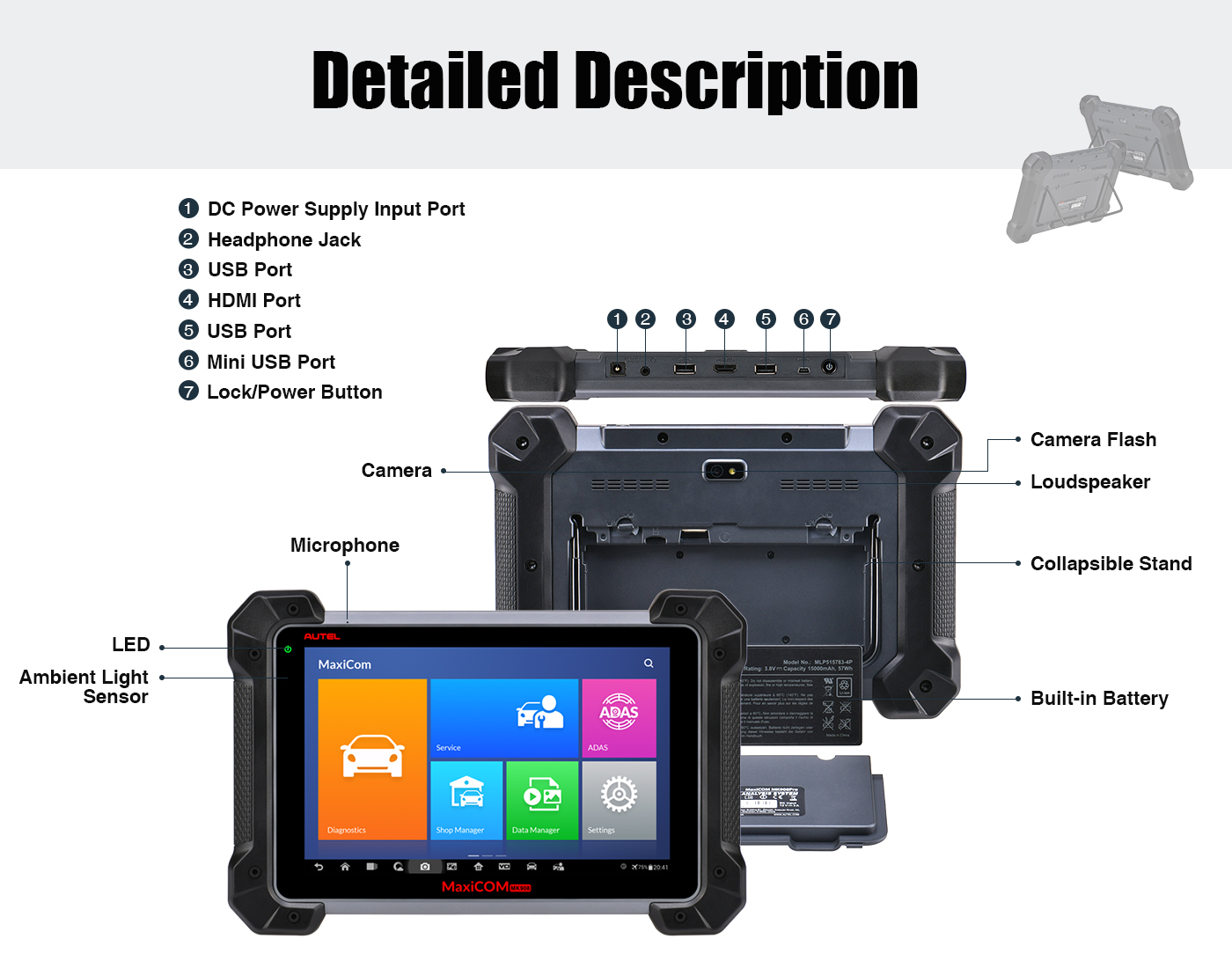 Autel MK908P Diagnosescanner 