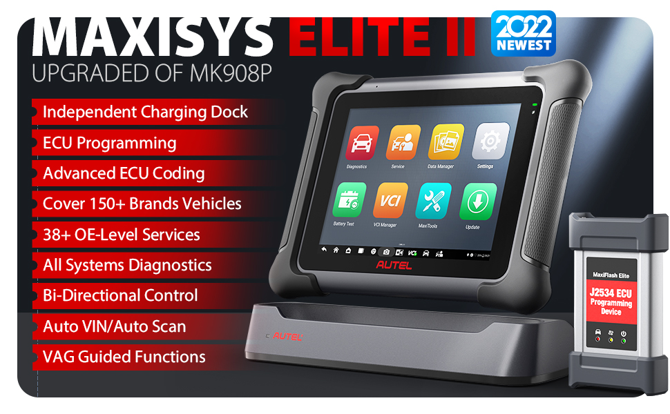 2023 Latest Version Autel Maxisys Elite 2 Diagnostic Scanner