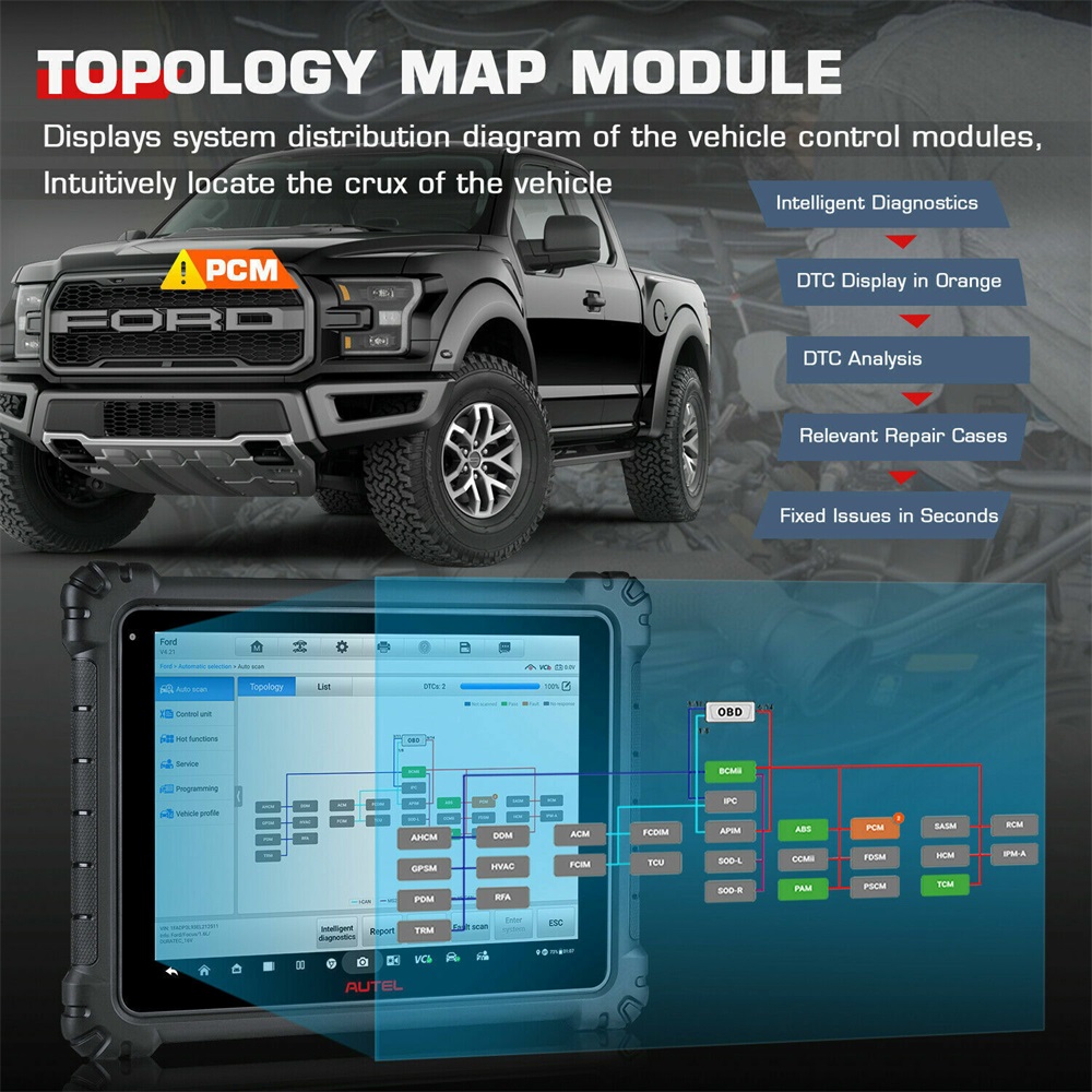 Neue Autel MaxiCOM Ultra Lite Automobile Volle Systeme Diagnose Werkzeug 