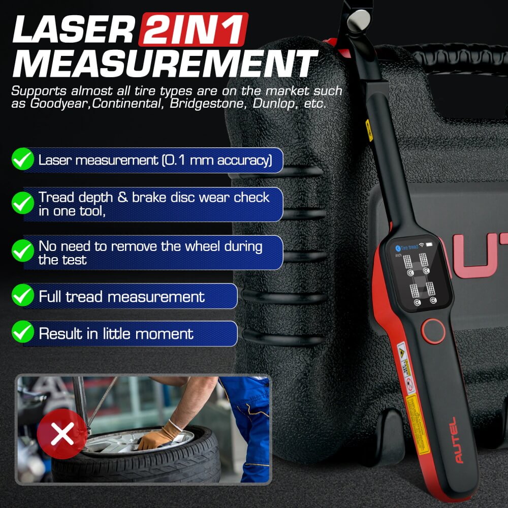 Autel MaxiTPMS TBE200E 2IN1 Tire Tread Depth Tester