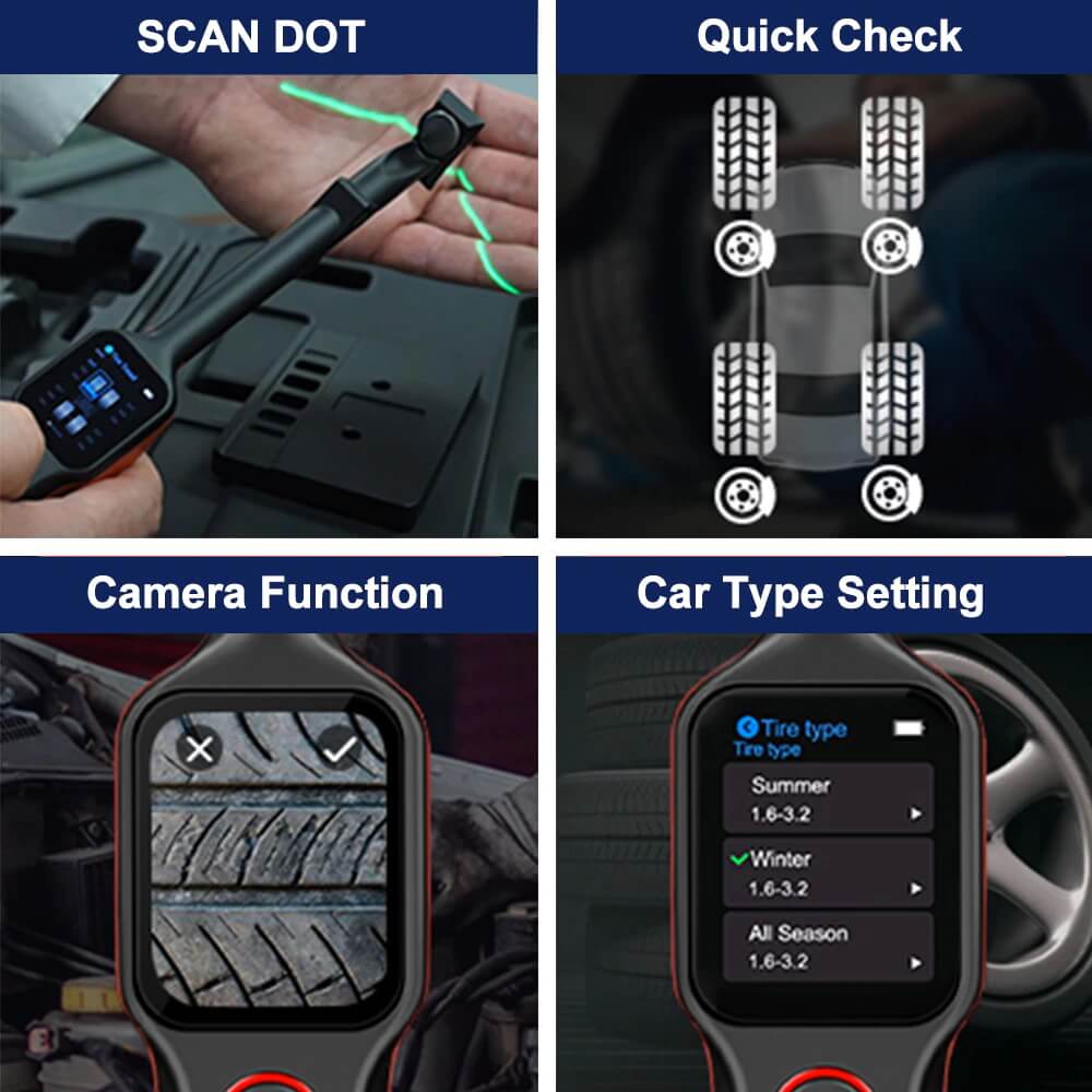 Autel MaxiTPMS TBE200E 2IN1 Tire Tread Depth Tester