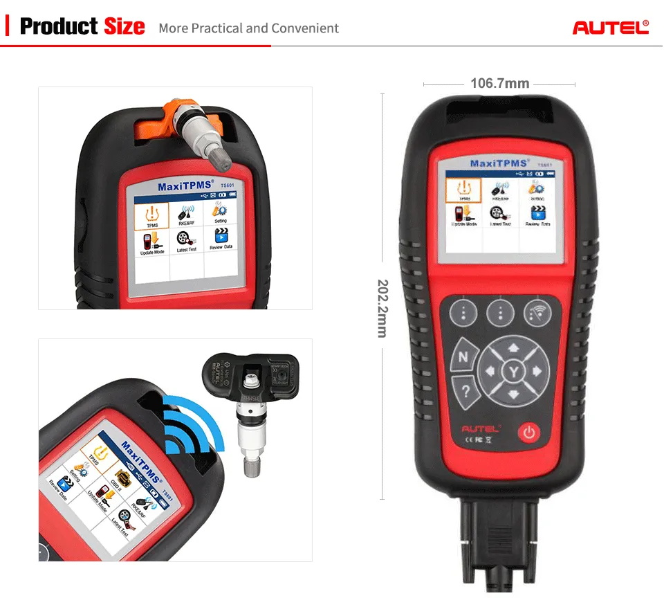 Système de surveillance de la pression des pneus Autel TS601 TPMS TPMS