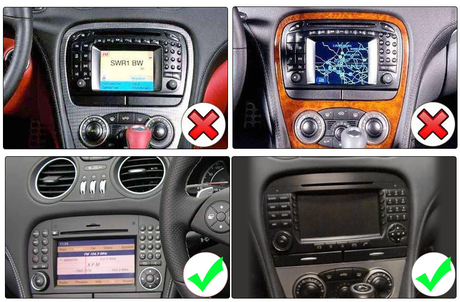 Android 12 Autoradio Für Mercedes Benz SL R230 SL500 2005-2010