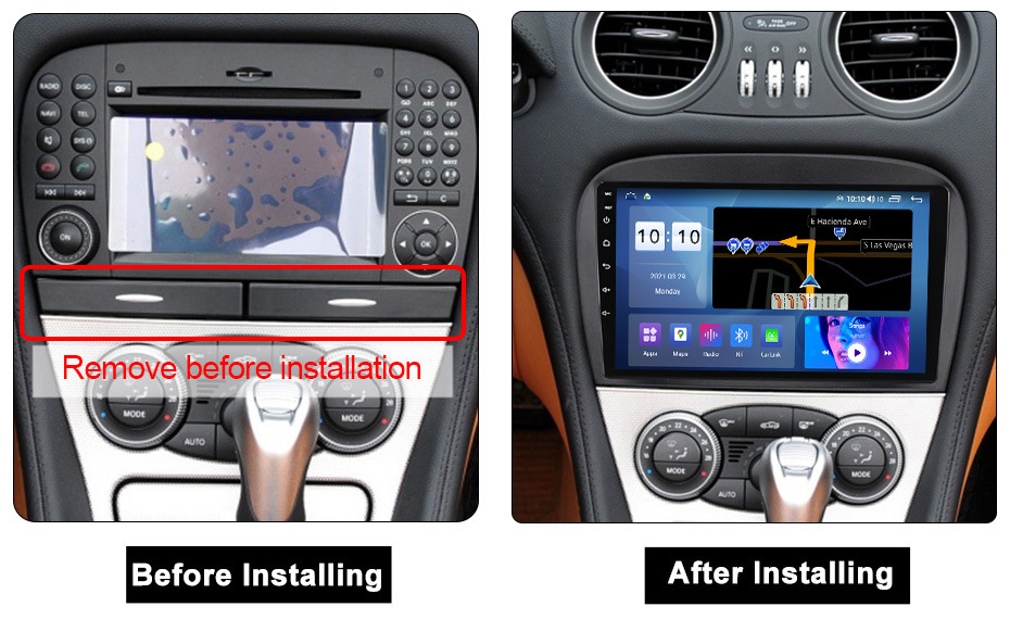 Android 12 Autoradio Für Mercedes Benz SL R230 SL500 2005-2010