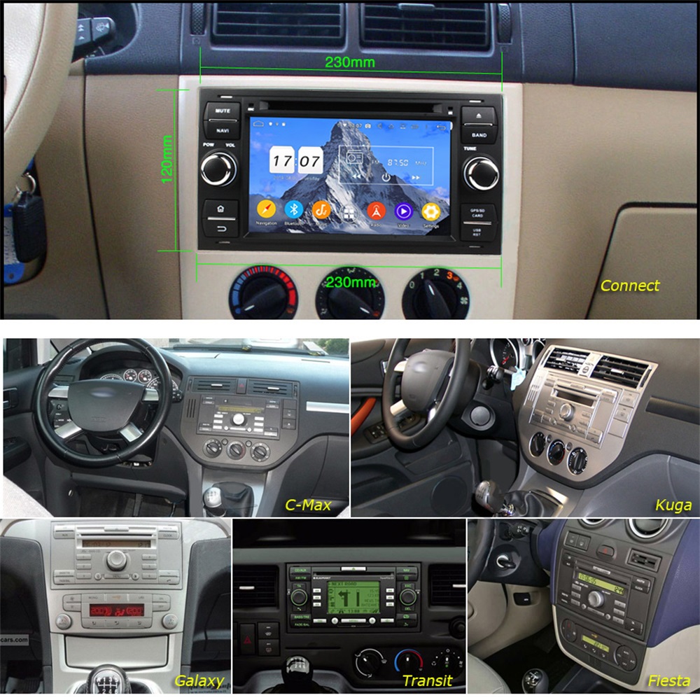 7 inch Android 12.0 4GB RAM 64GB ROM car radio