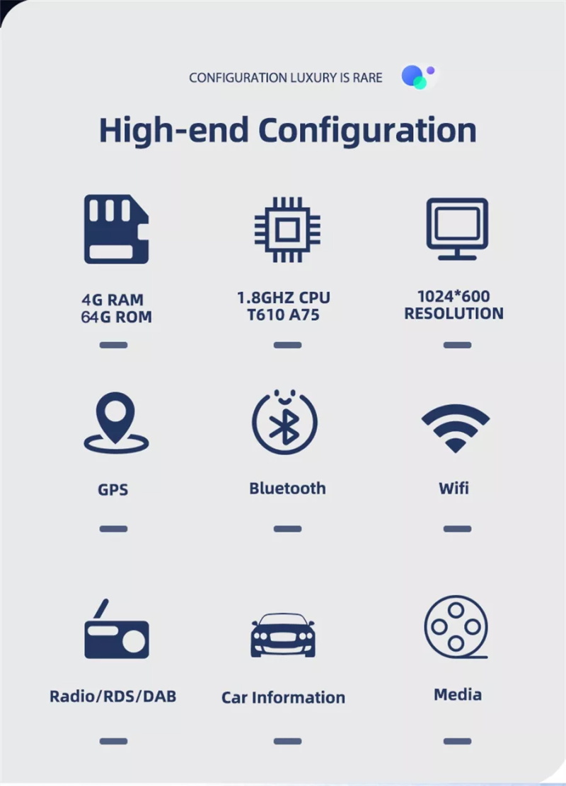 Autoradio 9 pouces Android 11.0 4G LTE