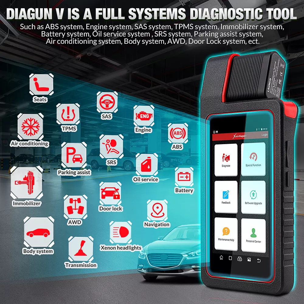 LAUNCH X431 Diagun V OBD2 Auto diagnose werkzeug voll systemCode Reader scanner 