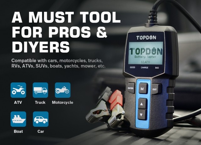 TOPDON BT100 car battery tester