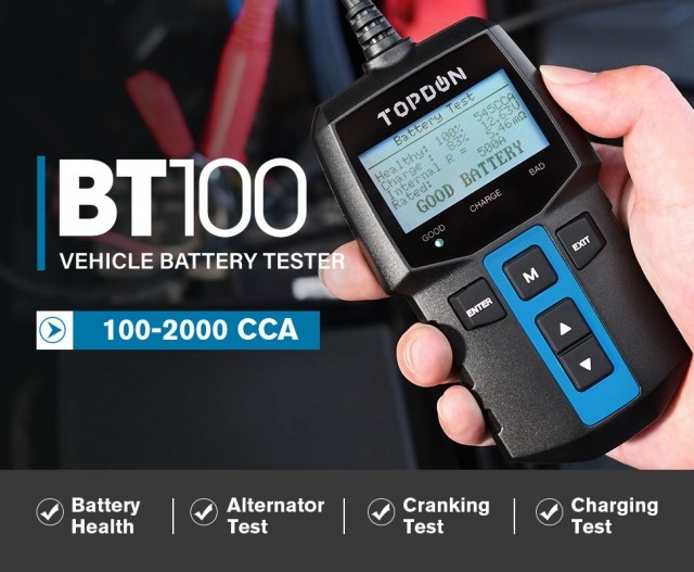 TOPDON BT100 car battery tester