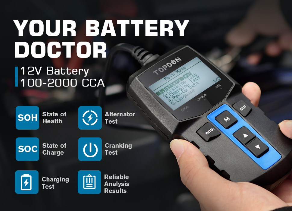 TOPDON BT100 car battery tester