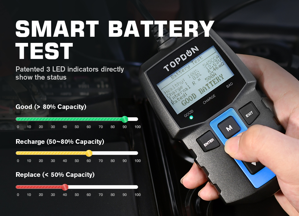 TOPDON BT100 car battery tester