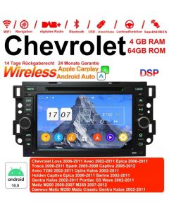 7 Zoll Android 12.0 Autoradio / Multimedia 4GB +64GB für Chevrolet Holden Tosca Spark Optra Kalos Aveo Mit WiFi NAVI Bluetooth USB