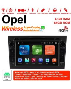 7 Zoll Android 11.0 Autoradio / Multimedia 4 GB RAM 64 GB ROM Für Opel Astra Vectra Antara Zafira Corsa Built-in CarPlay / Android Auto