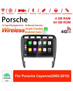 9 pouces Android 11.0 4G LTE Autoradio / Multimédia 4 Go de RAM 64 Go de RAM pour Porsche Cayenne (2003-2010)