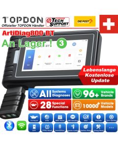 Topdon ArtiDiag800 BT Auto Diagnose Werkzeug OBDII 2 Code Reader Wireless BT Scanner mit Voller Systeme Diagnosen für 10000 + modelle