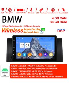 9 Zoll Android 10.0 Autoradio / Multimedia 4GB RAM 64GB ROM Für BMW X5 E53 M5 E39 Built-in Carplay / Android Auto