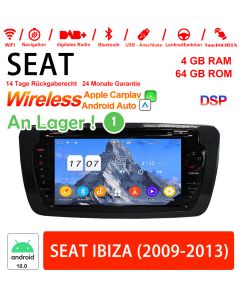 7 Zoll Android 12 Autoradio / Multimedia 4GB RAM 64GB ROM Für SEAT IBIZA 2009-2013 Mit WiFi NAVI Bluetooth USB