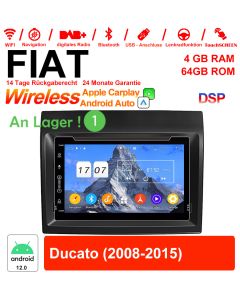 7 Zoll Android 12.0 Autoradio / Multimedia 4GB RAM 64GB ROM Für FIAT Ducato Mit WiFi NAVI Bluetooth USB