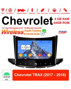 8 Zoll Android 12.0 Autoradio / Multimedia 4GB RAM 64GB ROM Für Chevrolet TRAX 2017 2018 Mit WiFi NAVI Bluetooth USB