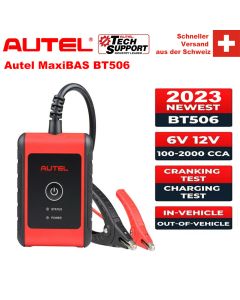 Outil d'analyse électrique de batterie de voiture Autel MaxiBAS BT506 6V/12V