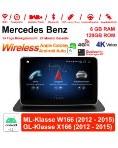 Autoradio/multimédia Android 12 pour Benz ML classe W166 GL classe X166 NTG4.5