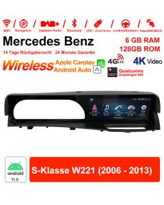 Autoradio/Multimédia Android 12 pour Benz Classe S W221 2006-2013