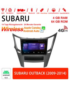 Autoradio/Multimédia Android 12 pour SUBARU OUTBACK 2009-2014