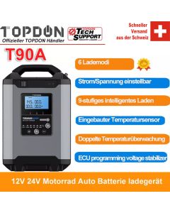 Topdon T90A Blei-Säure-Batterie ladegerät
