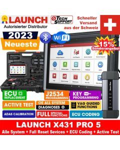 LANCEMENT X431 PRO5 Outils de diagnostic de voiture Système complet OBD2 Scanner Outil de diagnostic intelligent